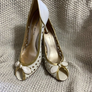 Antonio Melani Peep‎ Toe Heels, Size 8.5